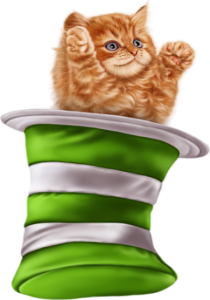 st. patrick's day kitten in hat